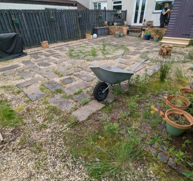 Cobe Landscaping Glasgow Work 5 Before